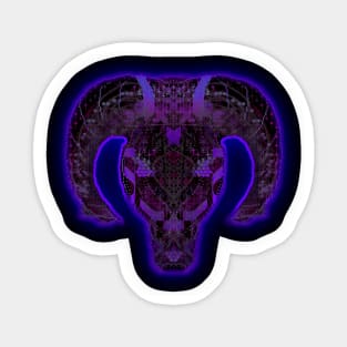 Aries 3c Black Sticker